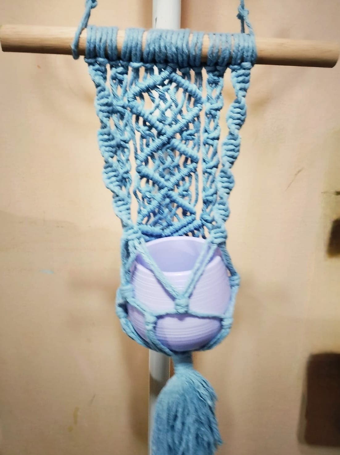 Porta Maceta Colgante Modelo con Palito